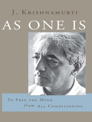 cover image of As One Is
